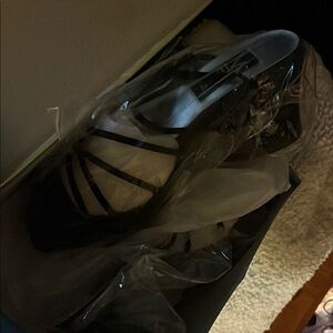 Black Strappy Heels